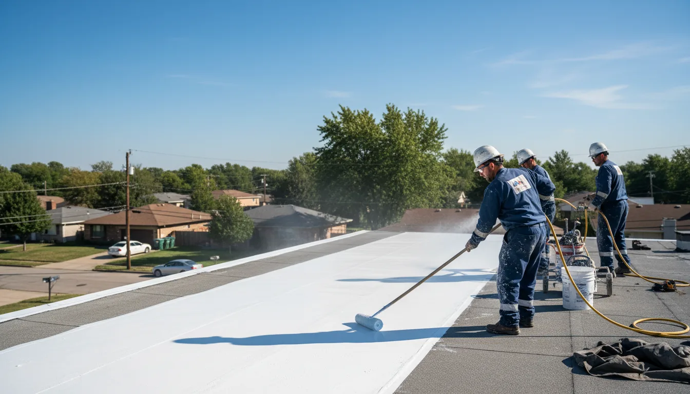 Commercial roof coating in Gorham, IL near me